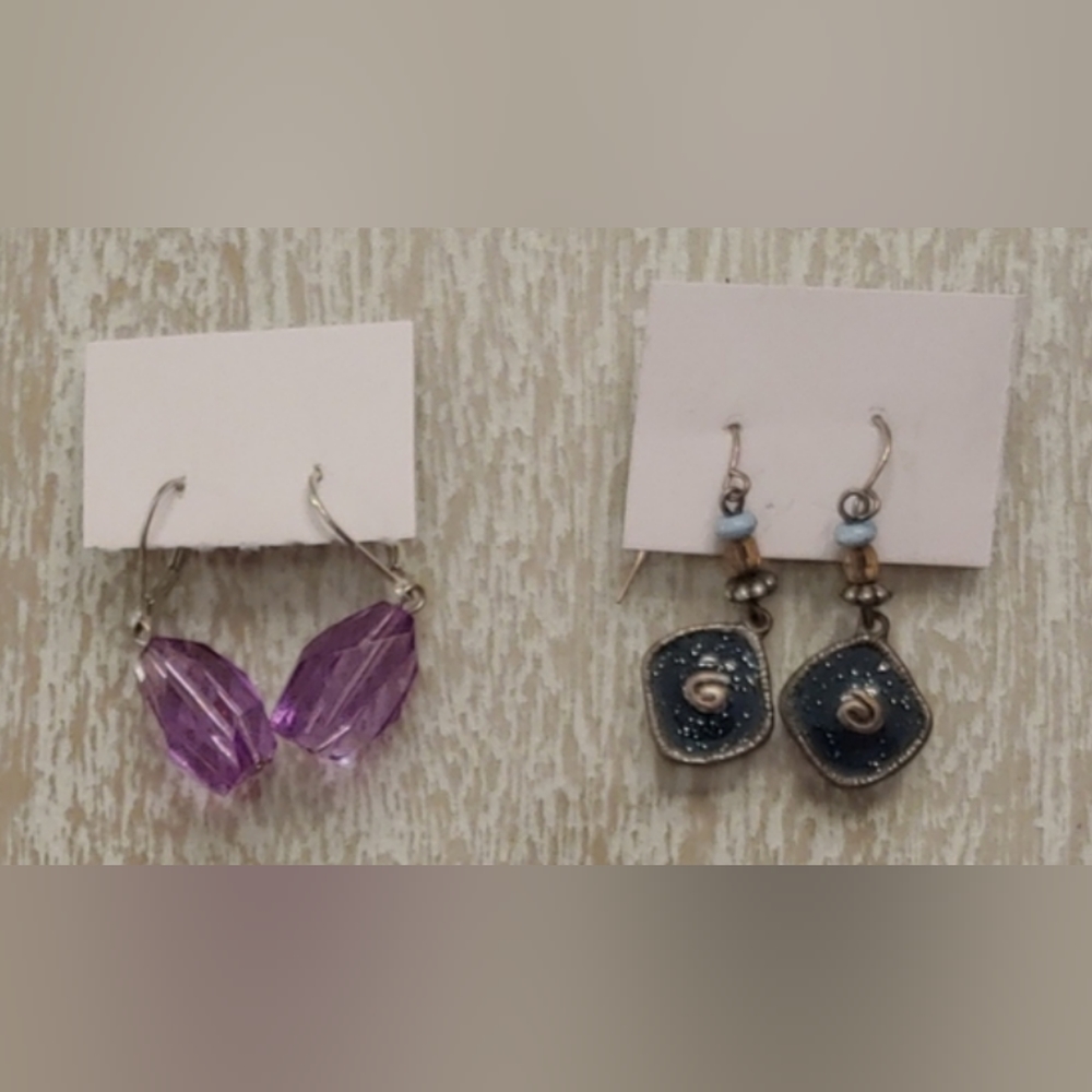 Lilac & Blue Earrings - *Free item
